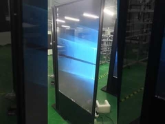 indoor 43inch double sided standing lcd dual display doublesided lcd advertising touch screen kiosk