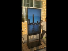 صفحه نمایش لمسی دیواری با اتصال نوری و تبلیغات دیجیتال QLED در فضای باز