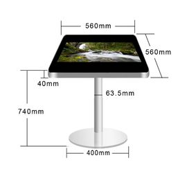 Metal Frame Lcd Touch Screen Table , 22 Inch Touch Screen Coffee Table