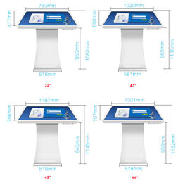 Intelligent Interactive Digital Signage Full Hd 1080p Lcd Screen For Exhibition